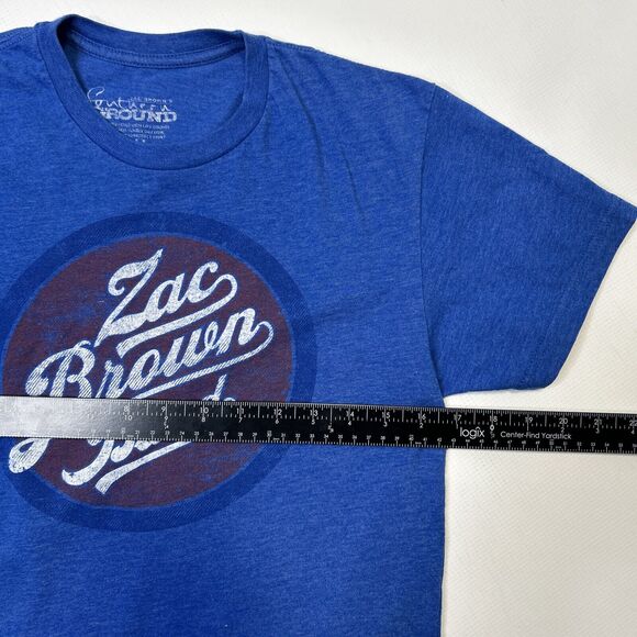 ZAC BROWN BAND 2015 Official "Jekyll & Hyde" Tour Dates T-Shirt Size Small Blue - Picture 4 of 6